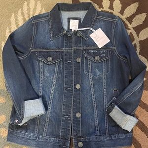 Coral Wash Lauren Conrad Jean Jacket 